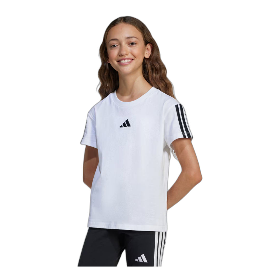 ADIDAS JG 3S TEE 160|white/black_Wmn