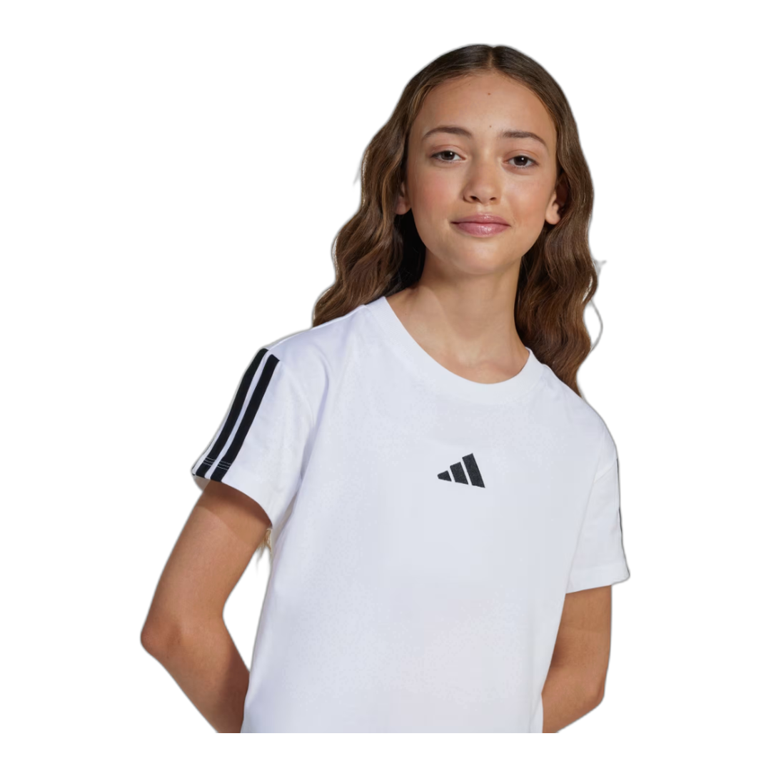 ADIDAS JG 3S TEE 160|white/black_Wmn