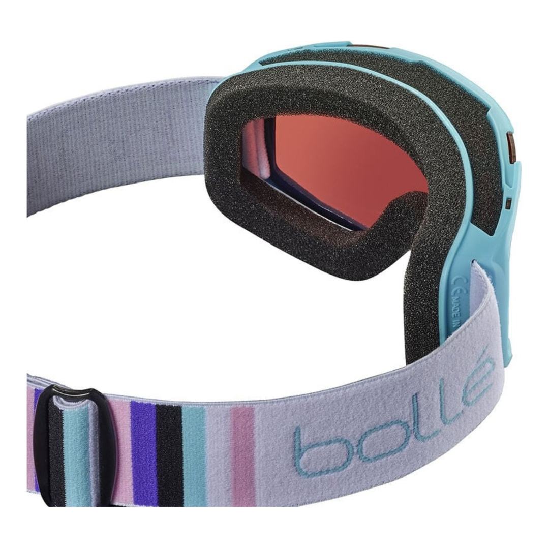 Maschera BOLLE ROCKET Blue White Matte - Rosy Bronze Cat 3-Junior
