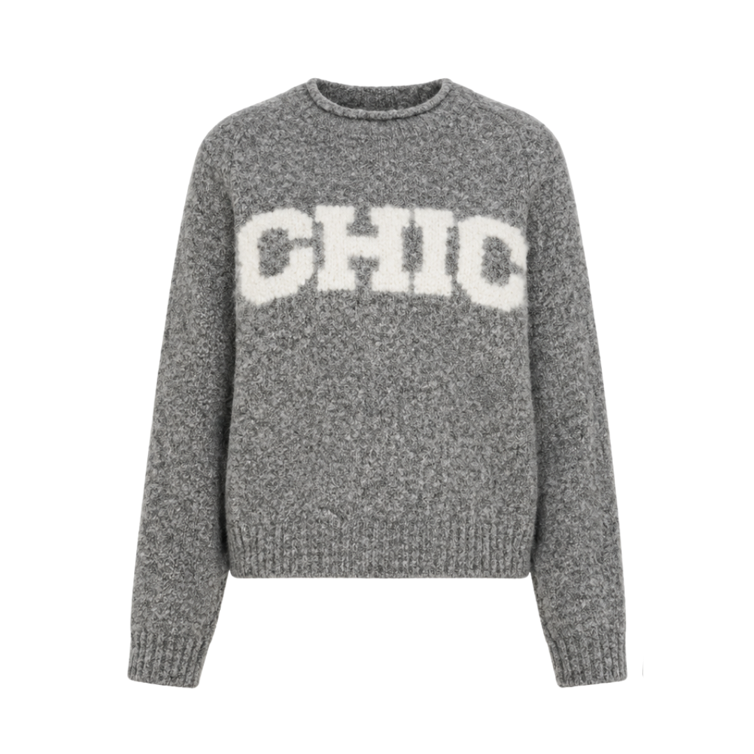 Maglione girocollo ALPACA JAQUARD