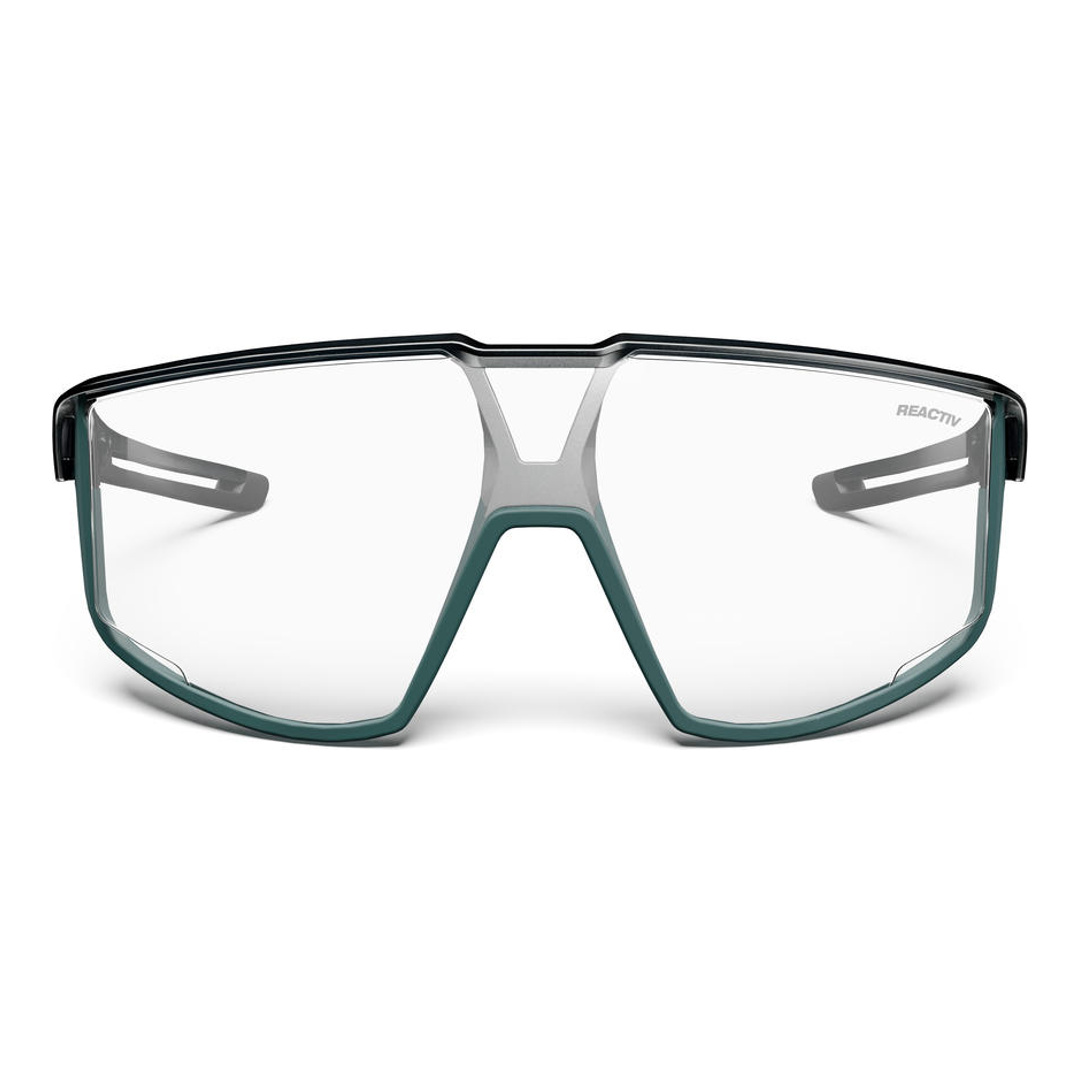 JULBO Occhiali FURY REACTIV 0-3_Nero Traslucido Brillante / Verde Opaco
