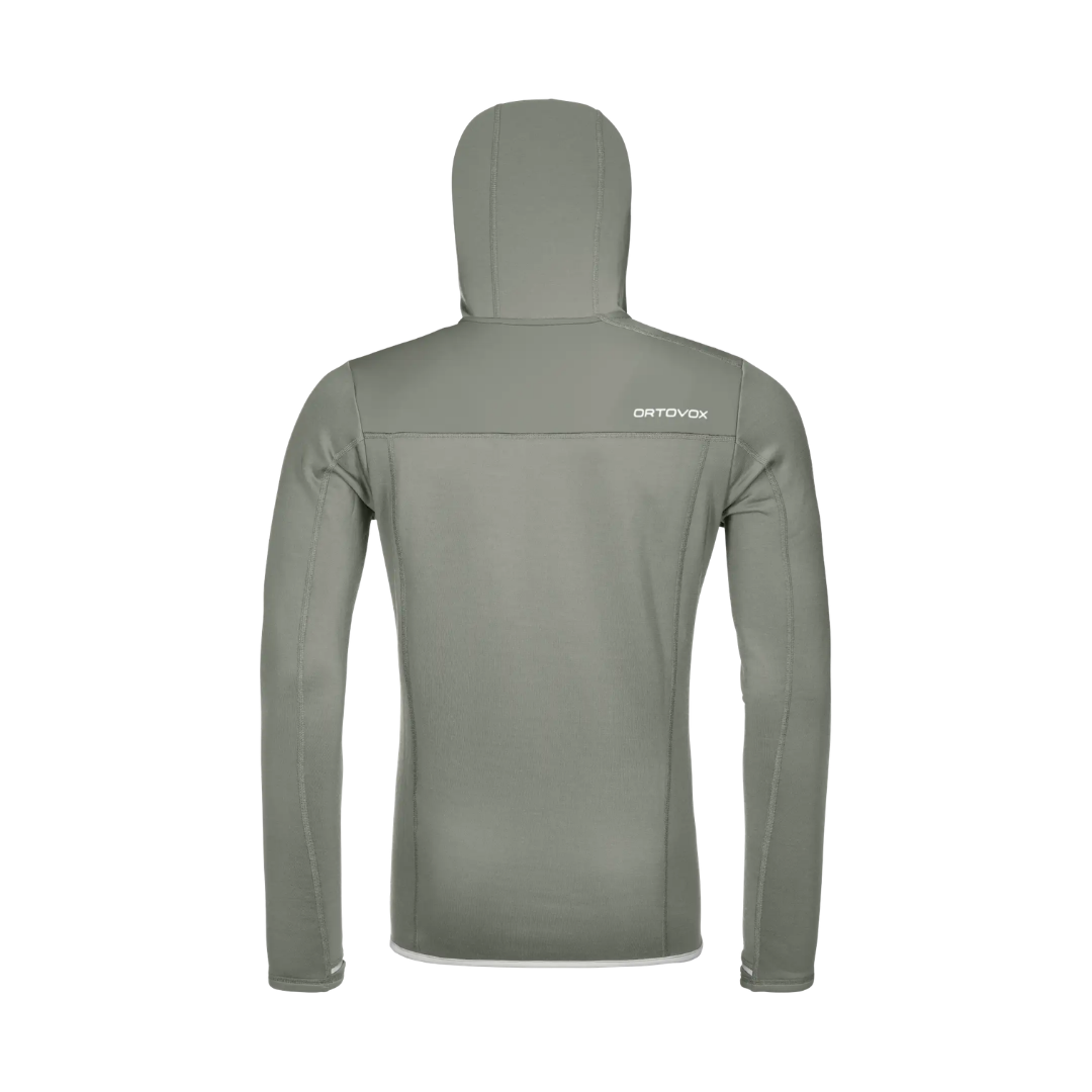 Fleece tecnico con capuccio uomo