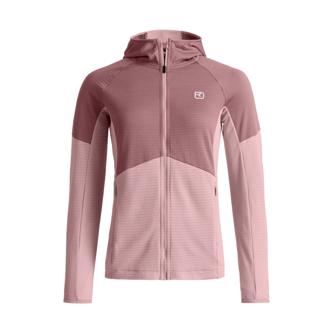 Fleece tecnico con cappuccio donna