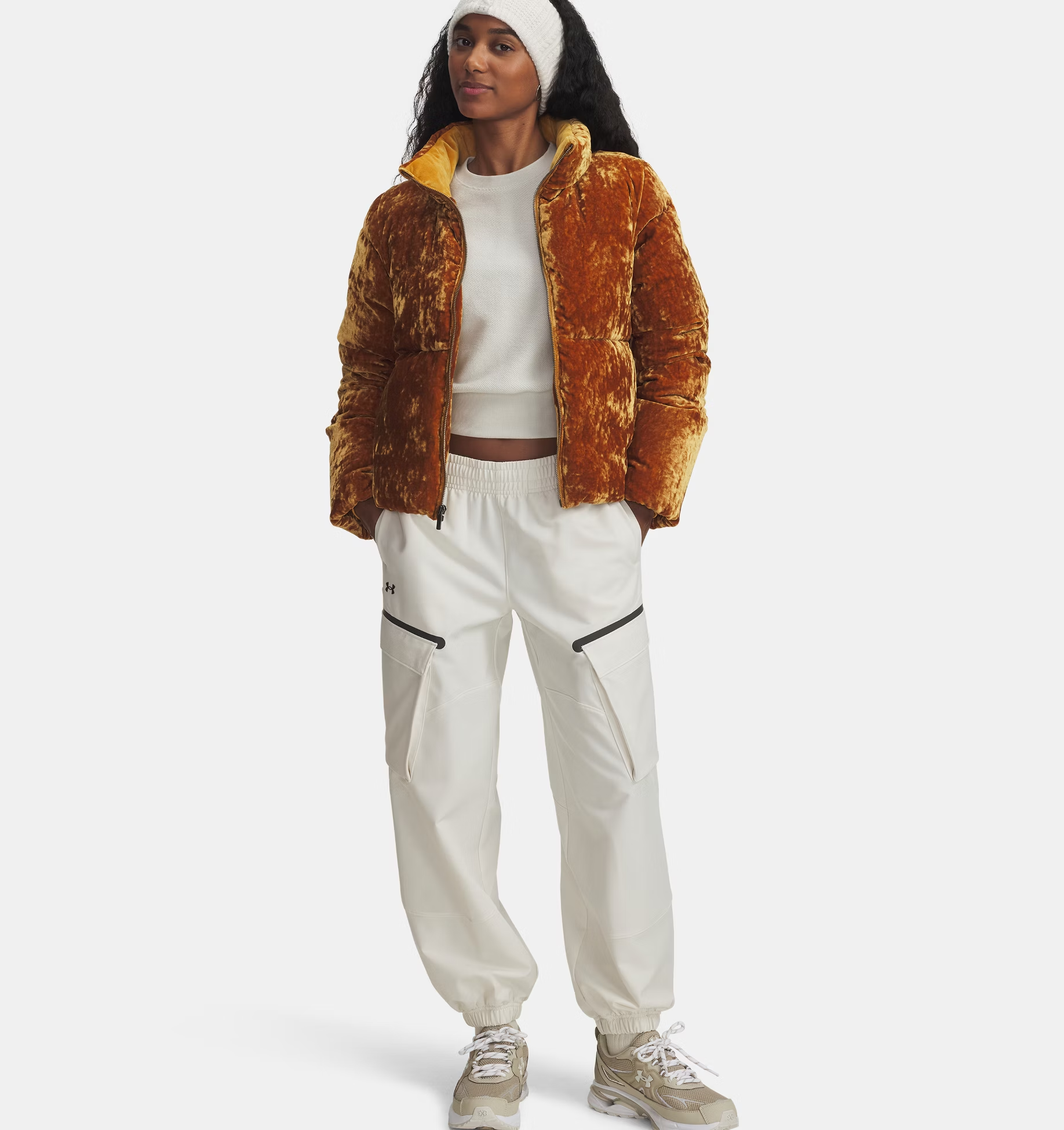 UNDER ARMOUR ICON TERRY VARSITY CREW|Wmn