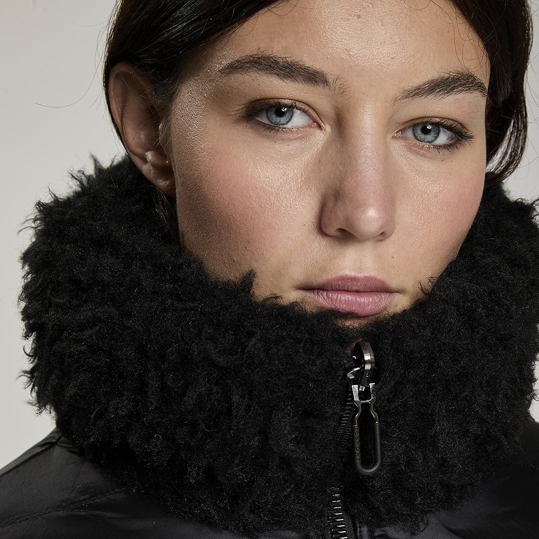 LA TERRY WOMAN TEDDY JACKET REVERSIBLE