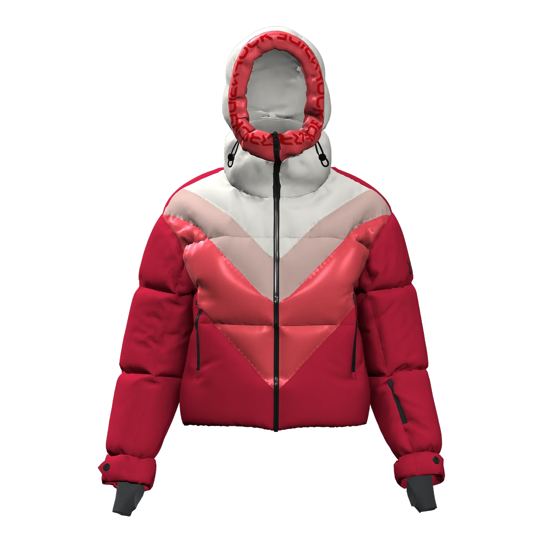 BIG WHITE PADDED WOMAN JACKET
