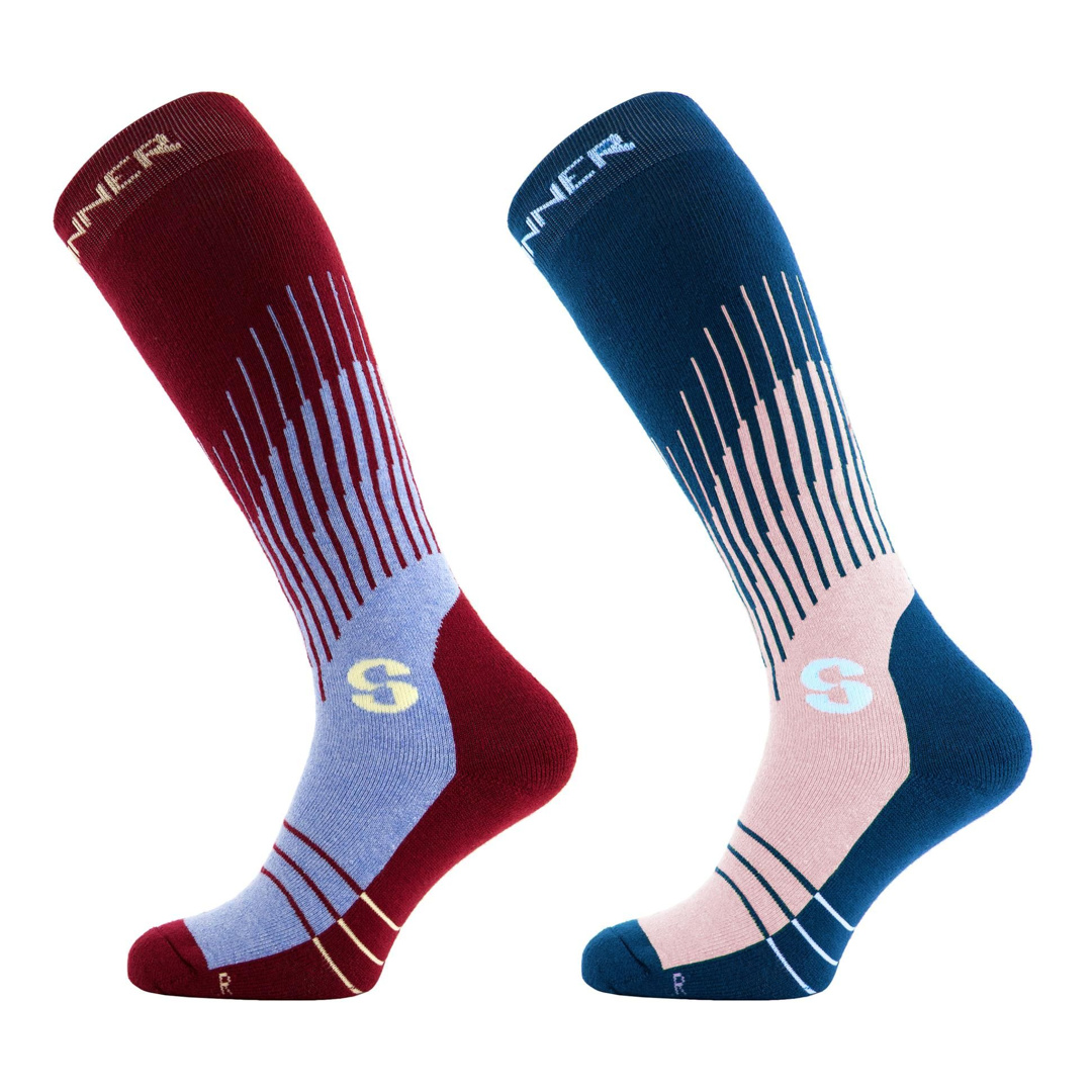 SINNER Ladies Ski Socks Graphic Double Pack |Wmn