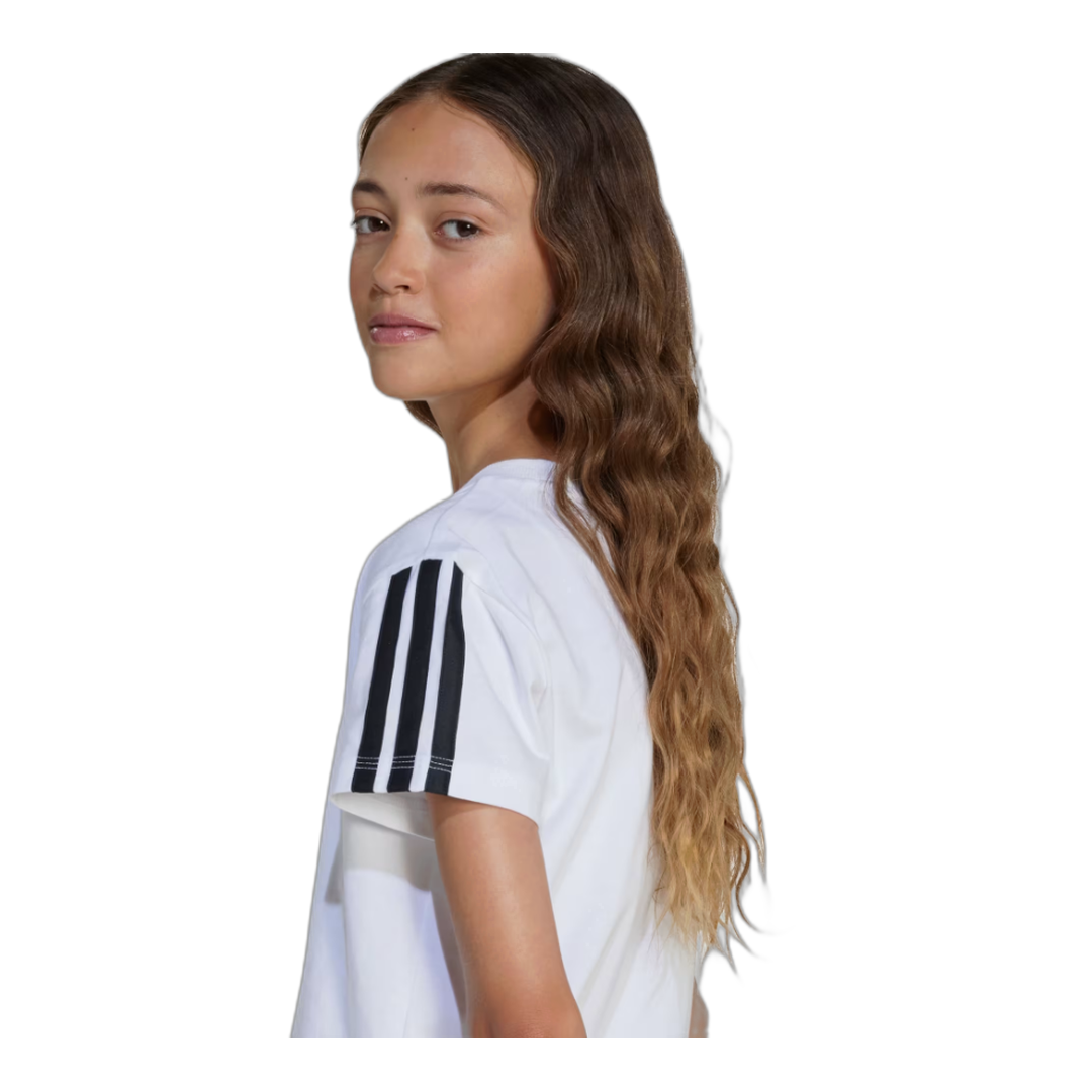 ADIDAS JG 3S TEE 160|white/black_Wmn