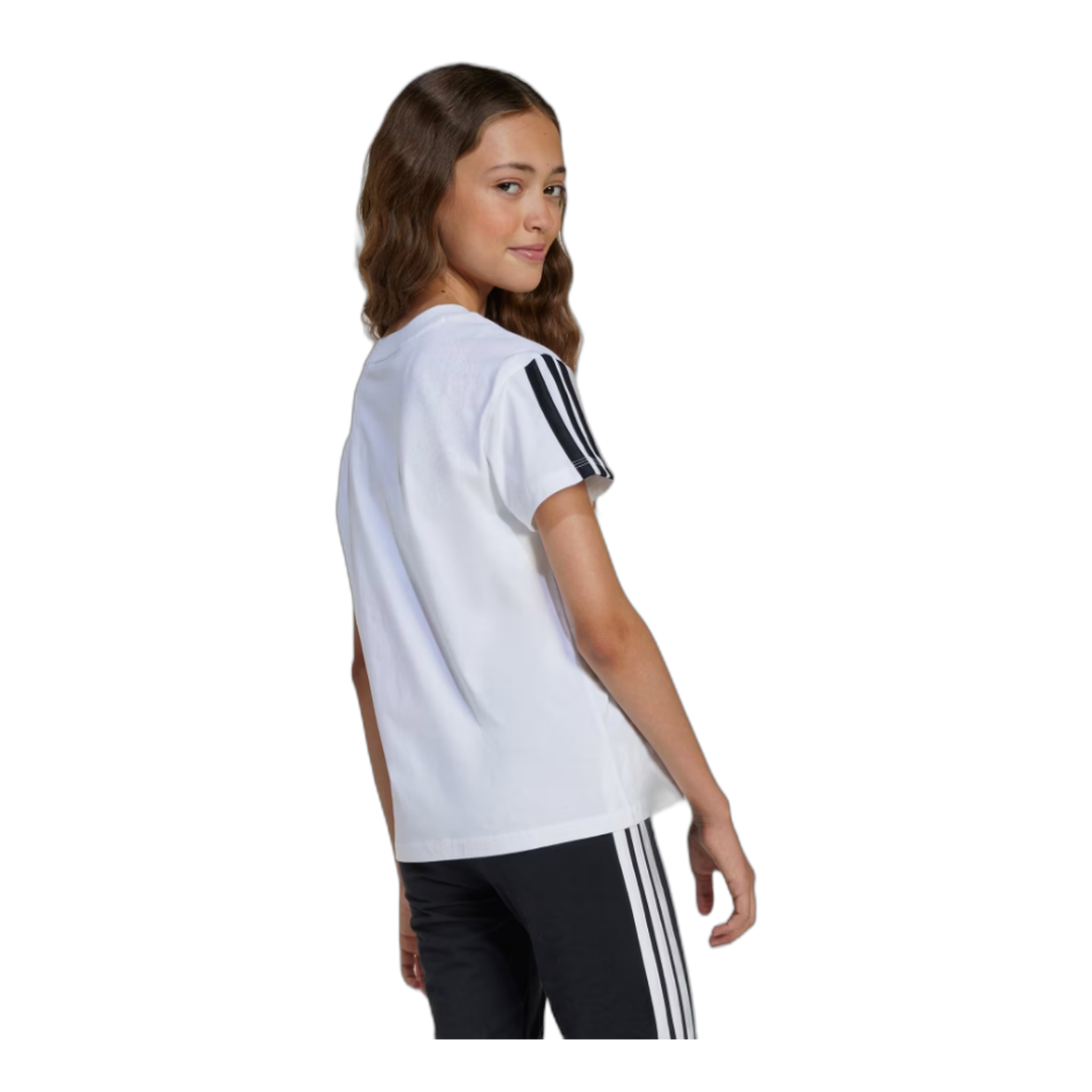 ADIDAS JG 3S TEE 160|white/black_Wmn