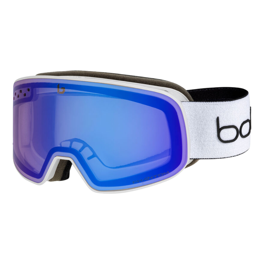 Maschera BOLLE  NEVADA SMALL Offwhite Matte - Phantom Vermillon Blue Photochromic Cat 1 to 3|Unisex