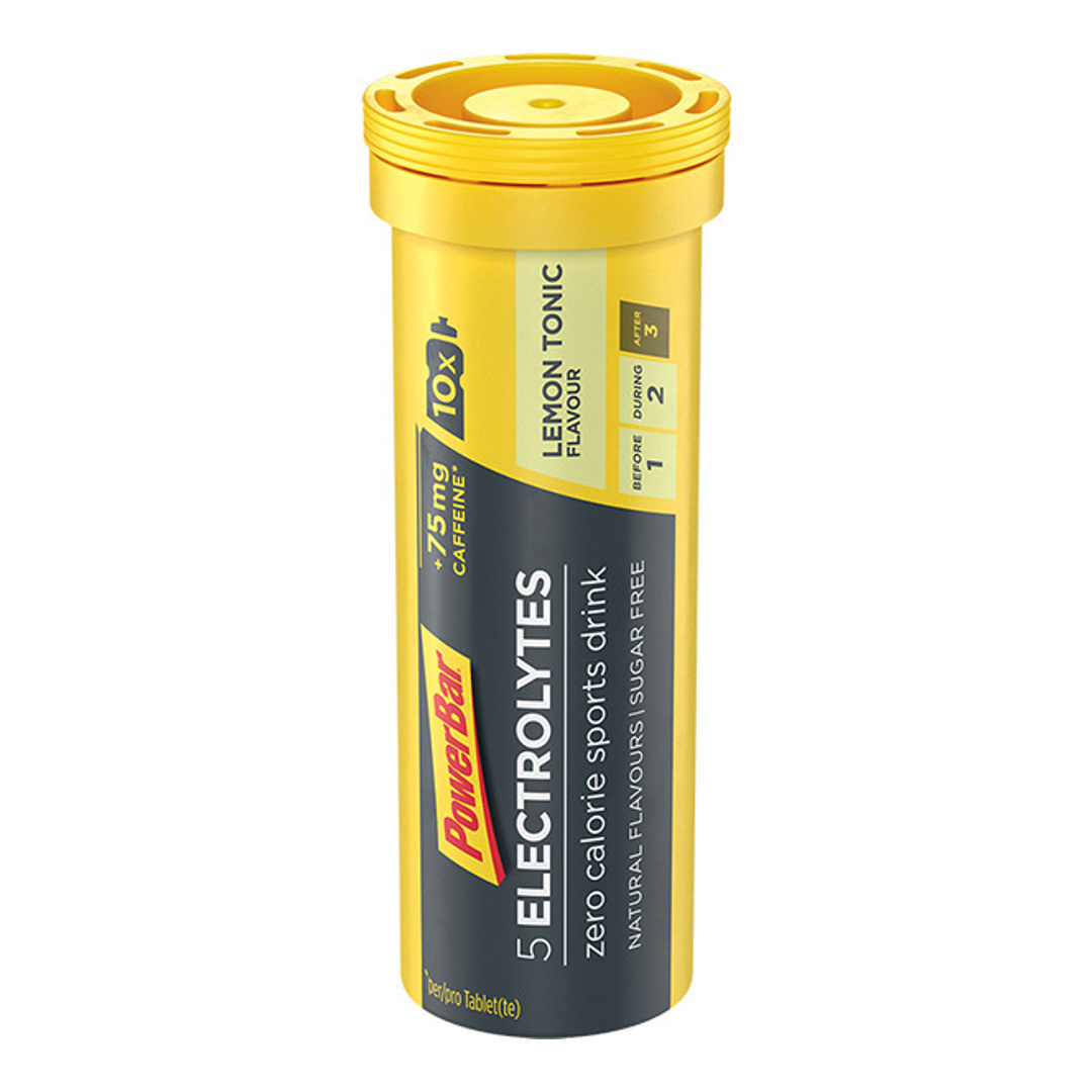 POWERBAR 5 Electrolytes Lemon Tonic + 75 Mg Caffeine
