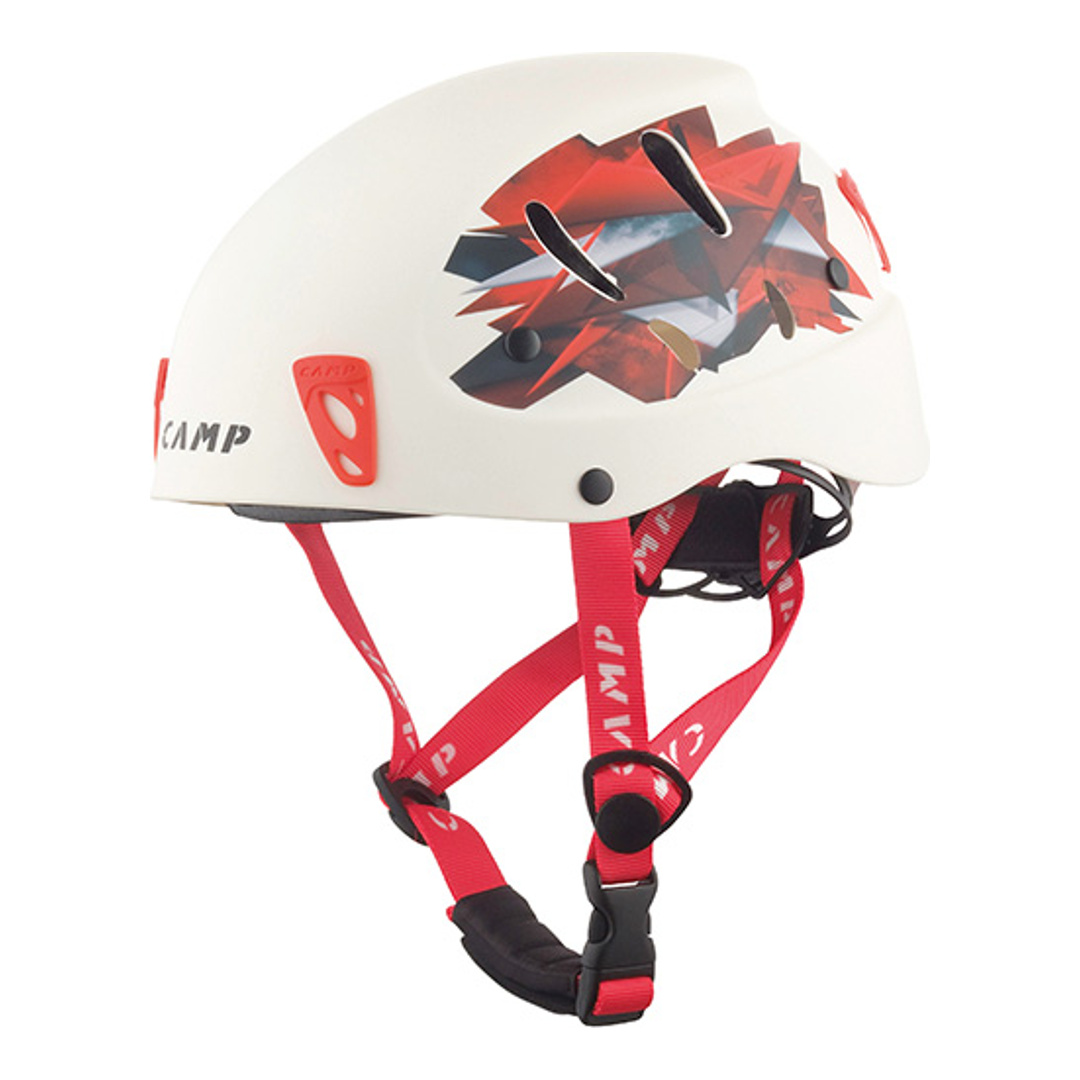 CASCO CAMP ARMOUR 50-57 cm - BIANCO /ROSSO