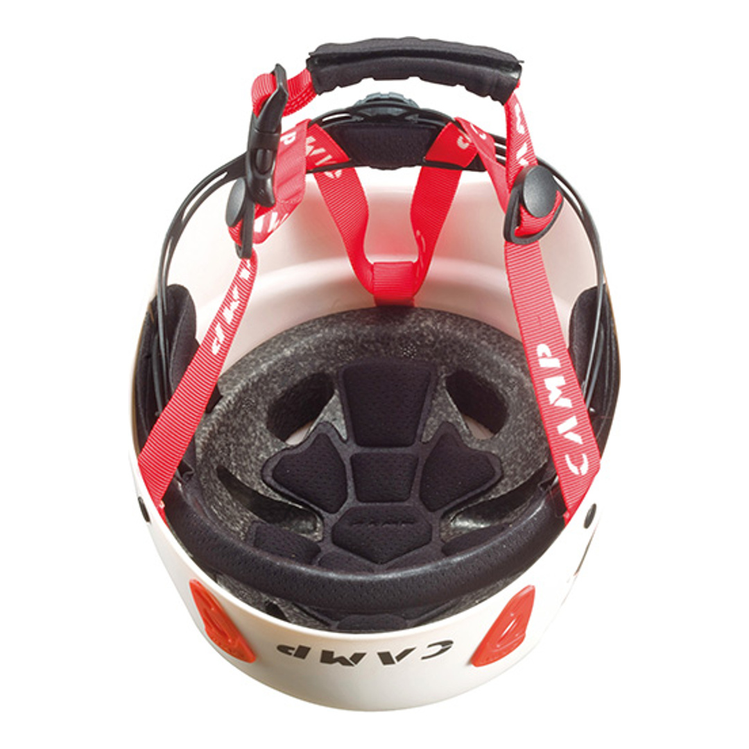 CASCO CAMP ARMOUR 50-57 cm - BIANCO /ROSSO