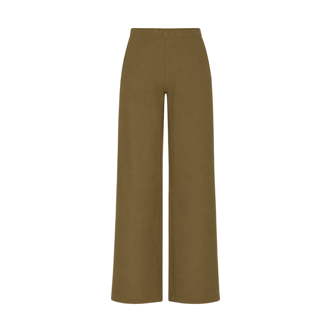 Pantaloni in velluto a coste a gamba dritta