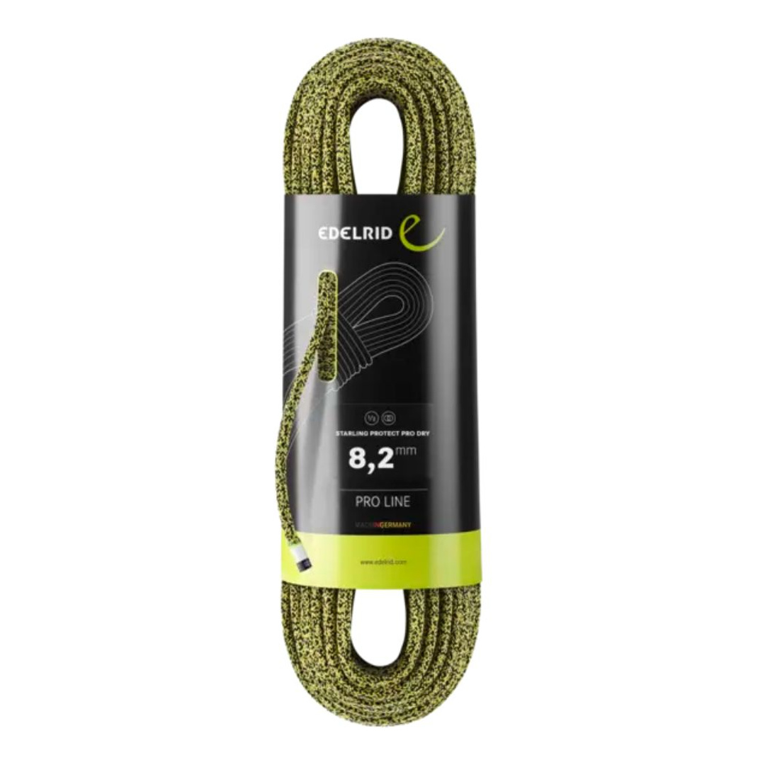 Corda EDELRID Starling Protect Pro Dry 8,2mm _Yellow-Night (109) | 60 m