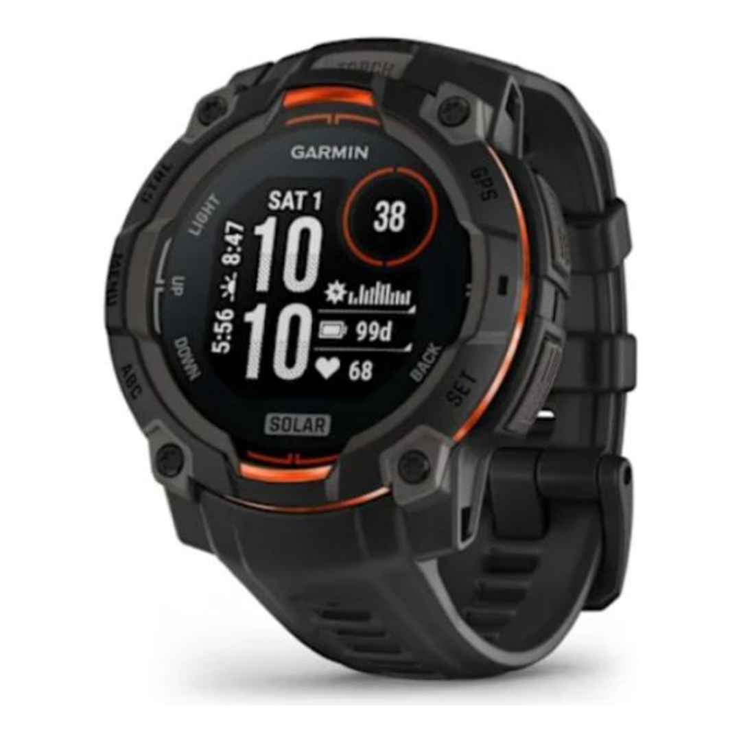 GARMIN Instinct 3, 45mm, Solar, Black con cinturino Black|Unisex