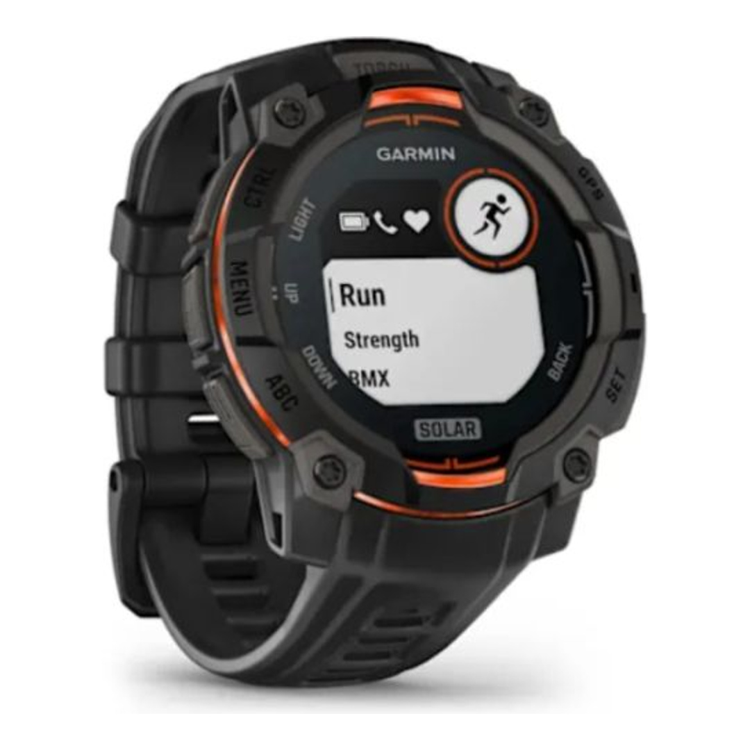 GARMIN Instinct 3, 45mm, Solar, Black con cinturino Black|Unisex