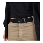 JAIL JAM Alps Belt - Cintura Elastica Tinta Unita Con Fibbia Piatta, H. 34Mm