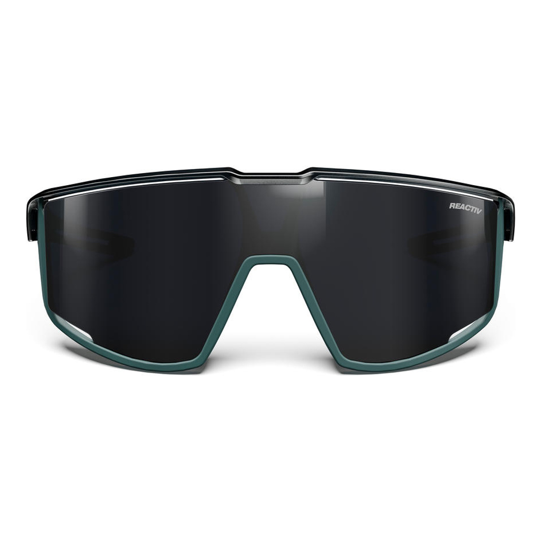 JULBO Occhiali FURY REACTIV 0-3_Nero Traslucido Brillante / Verde Opaco