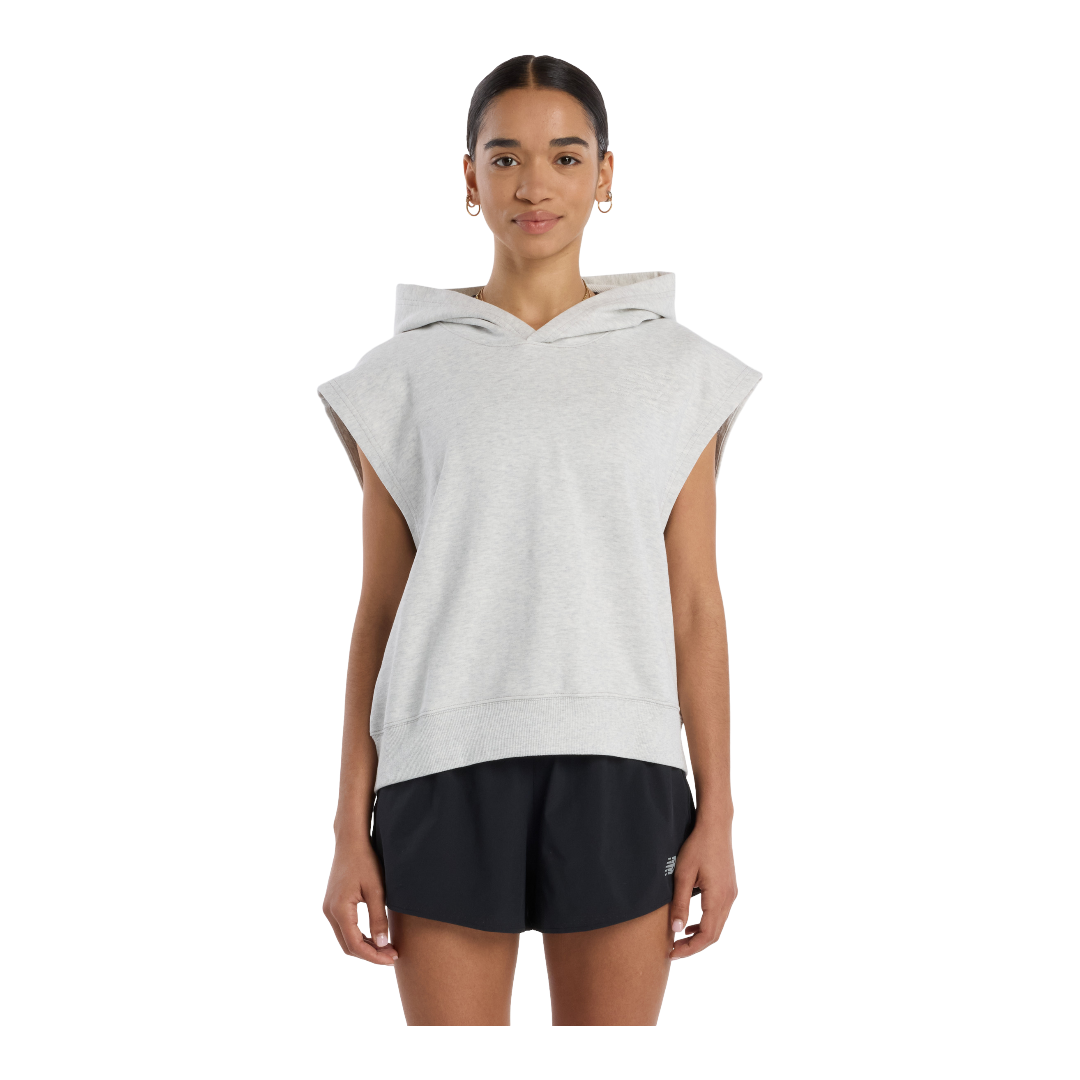 NEW BALANCE Embossed Sleeveless Hoodie - Wmn