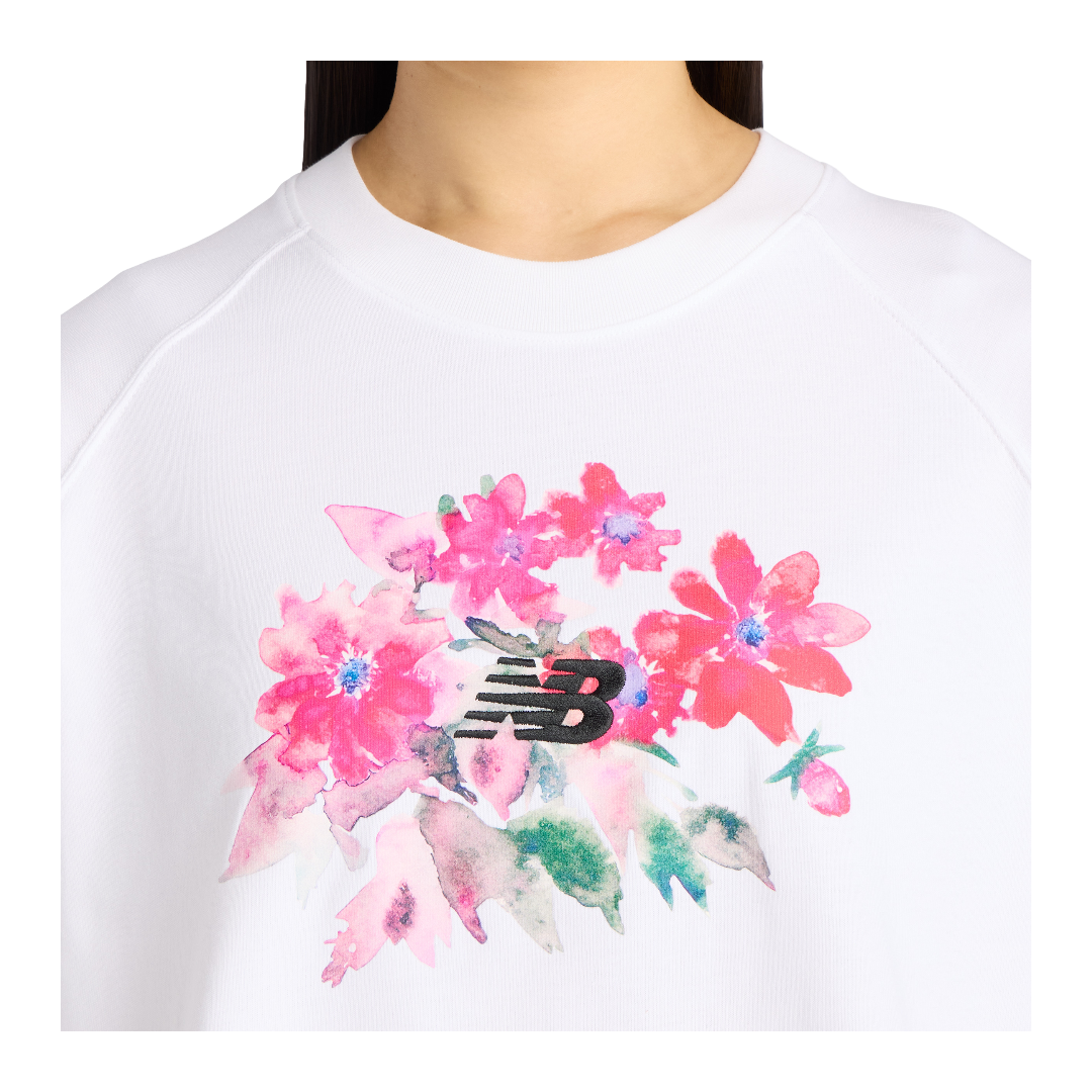 NEW BALANCE Watercolor Pink Boxy T-Shirt - Wmn