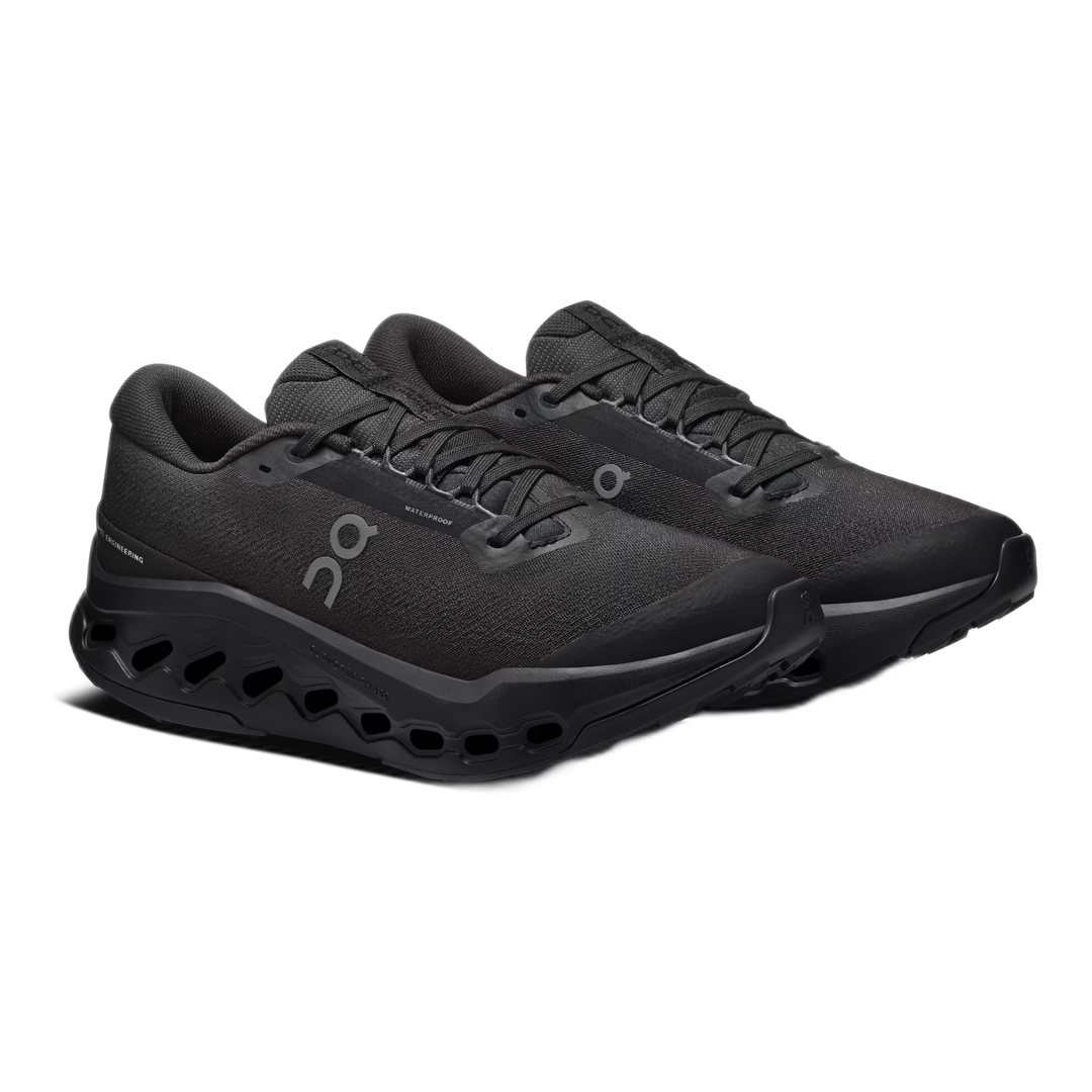 ON Cloudsurfer Trail 2 WP/1043 Black Black|Wmn