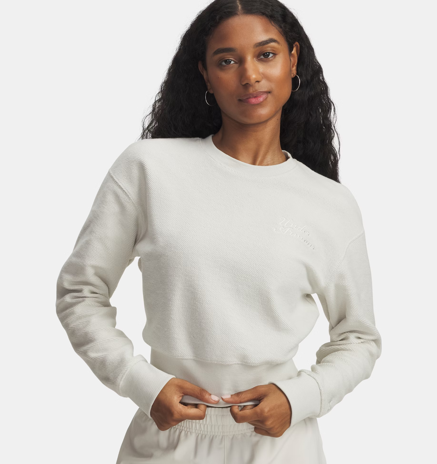 UNDER ARMOUR ICON TERRY VARSITY CREW|Wmn