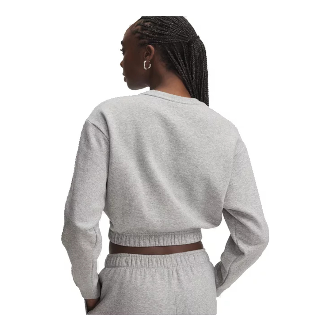 UNDER ARMOUR UA RIVAL FLEECE PIPED CREW|Wmn