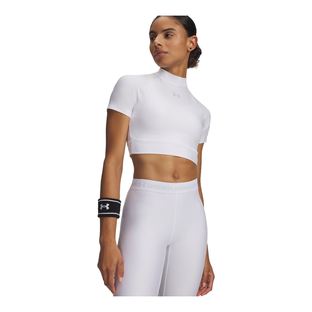 UNDER ARMOUR Heatgear Crop Mock Ss-Wmn