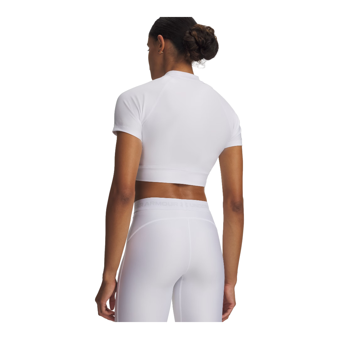 UNDER ARMOUR Heatgear Crop Mock Ss-Wmn
