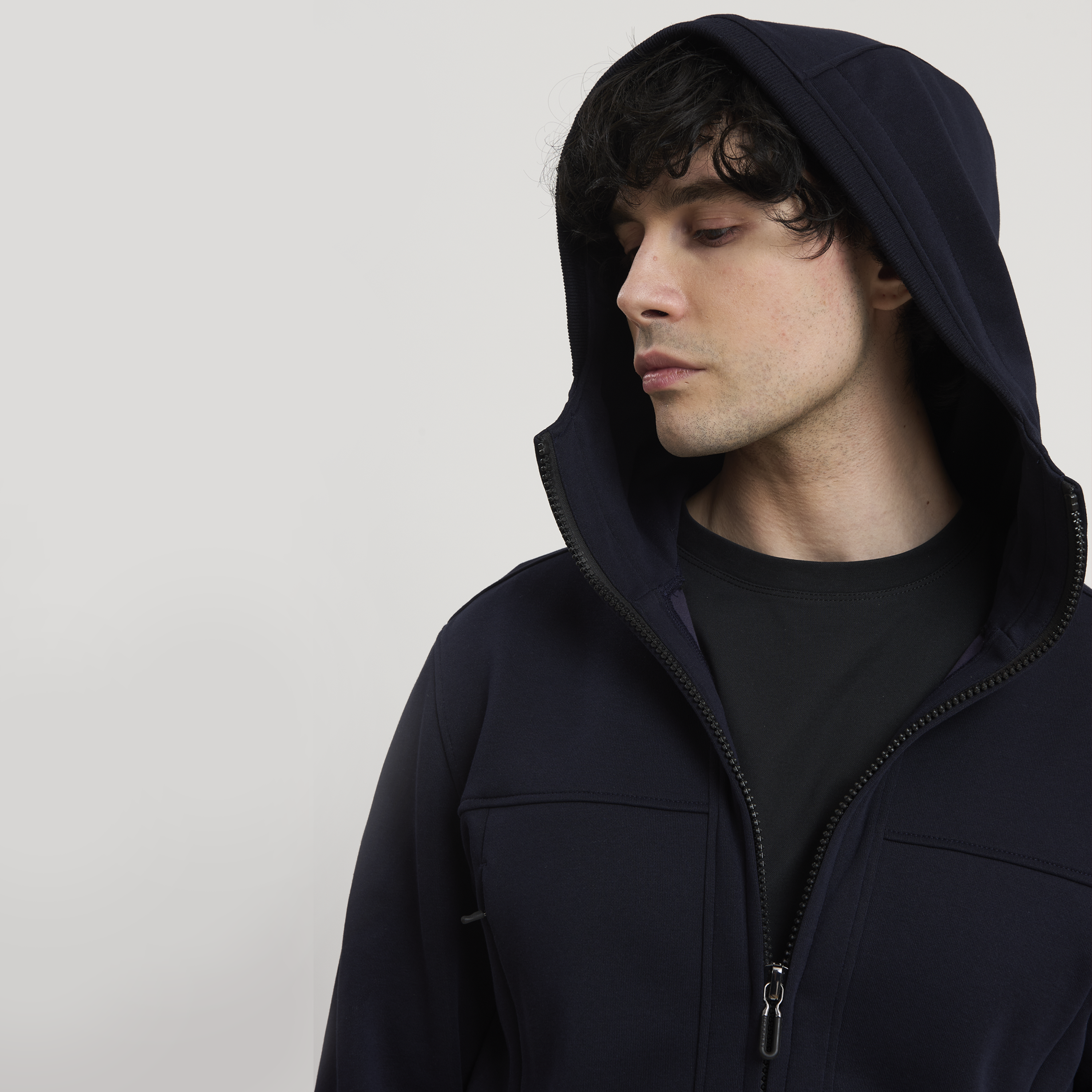 IL BELE' SUMMER MAN SWEATSHIRT HOODY FULL ZIP