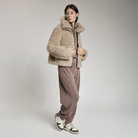 LA TERRY WOMAN TEDDY JACKET REVERSIBLE