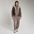 LA TERRY WOMAN TEDDY JACKET REVERSIBLE