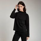 LA ADE WOMAN TURTLE NECK SWEATSHIRT