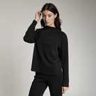 LA ADE WOMAN TURTLE NECK SWEATSHIRT