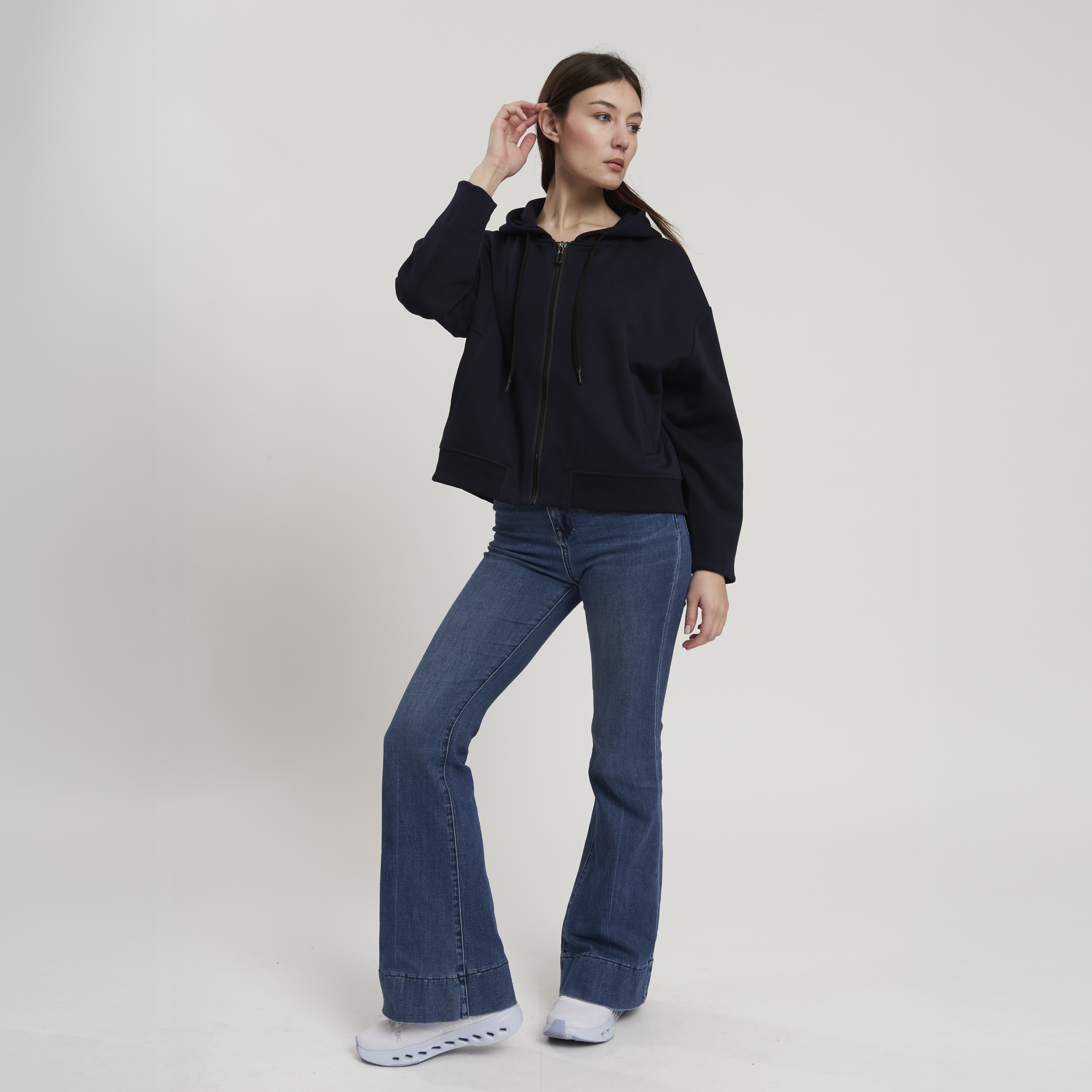 LALLA WOMAN FULL ZIP HOODY SWEATSHIRT