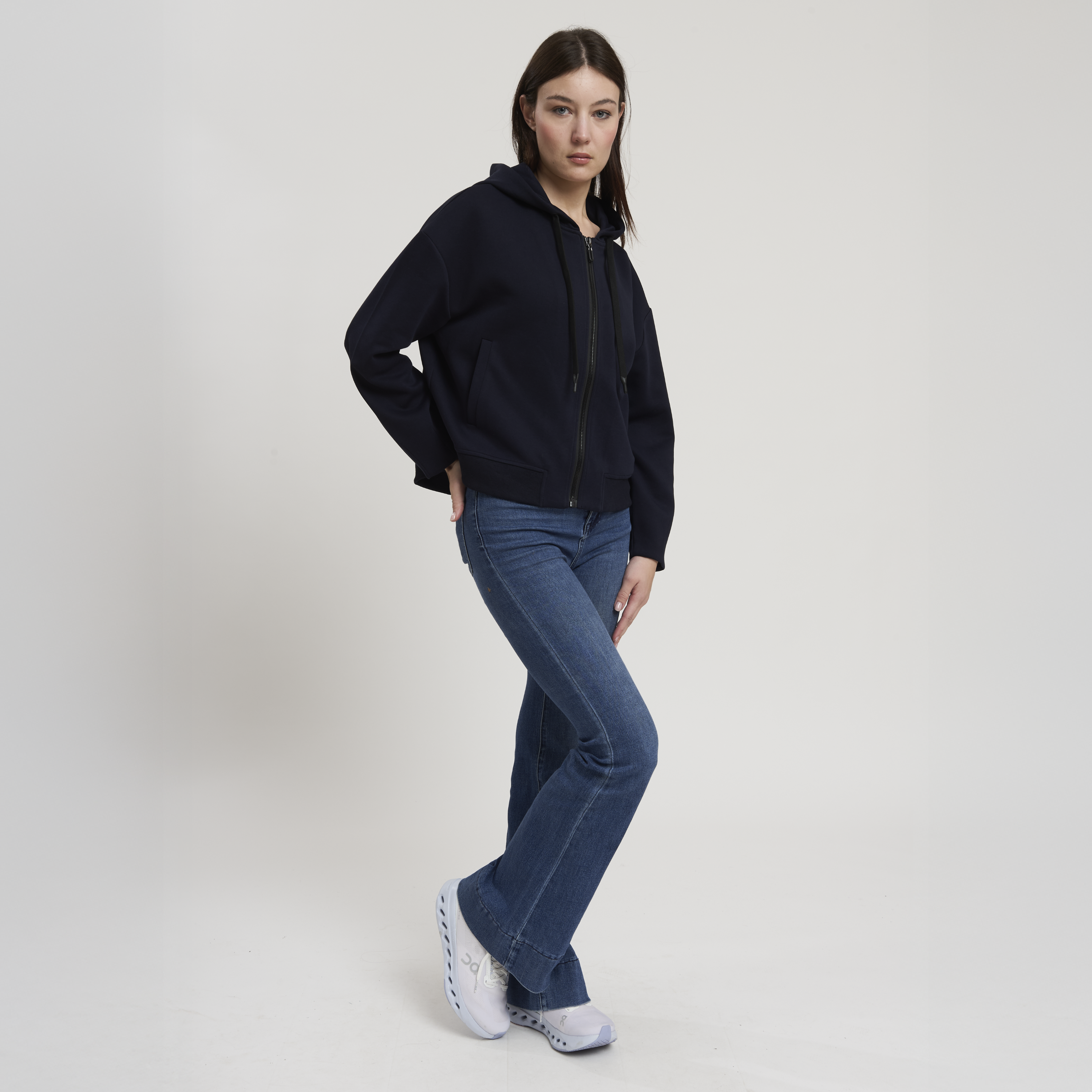 LALLA WOMAN FULL ZIP HOODY SWEATSHIRT