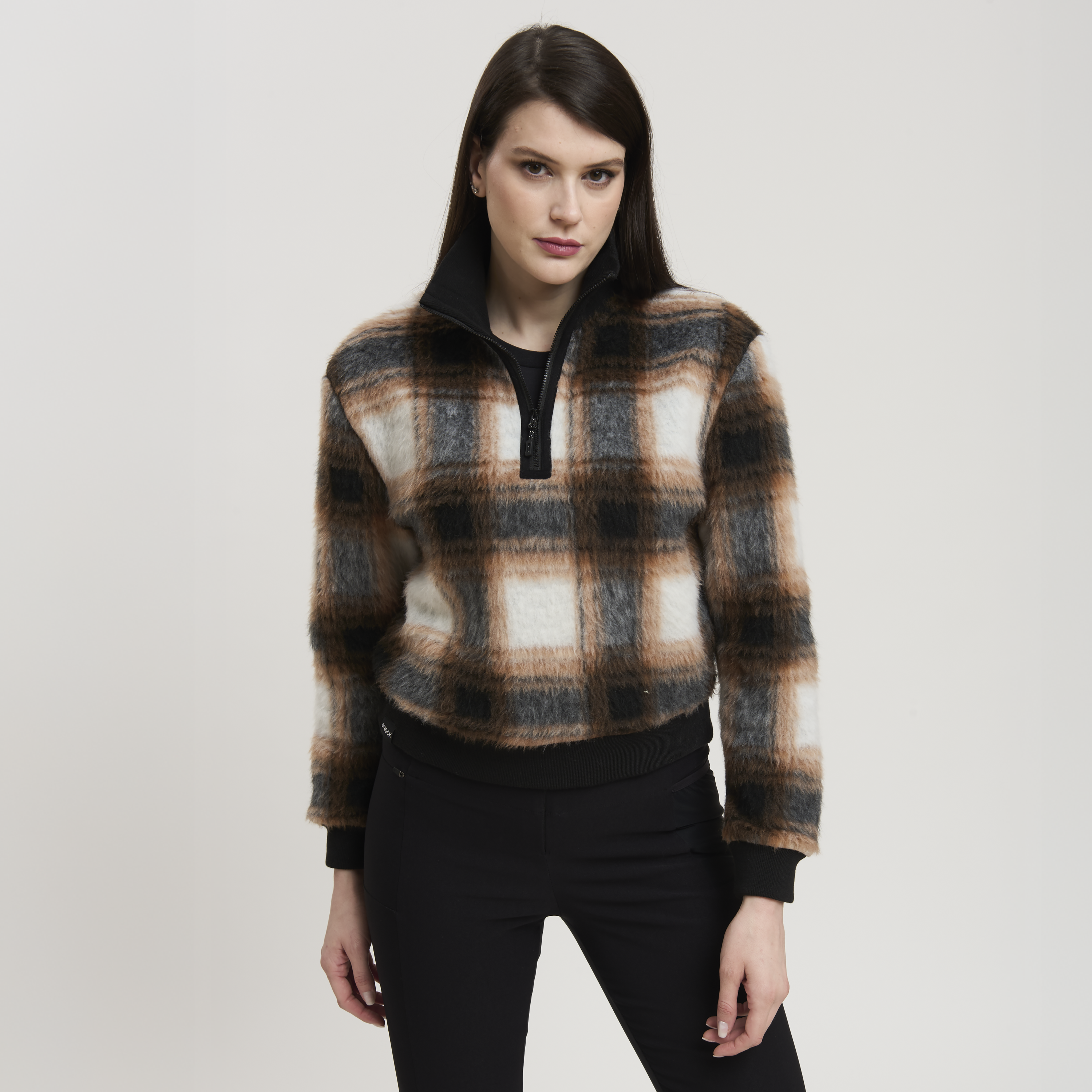 BLOOM MOCK NECK WOMAN FLEECE